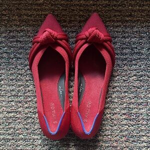 Rothy's Women's Burgundy Knotted Flats